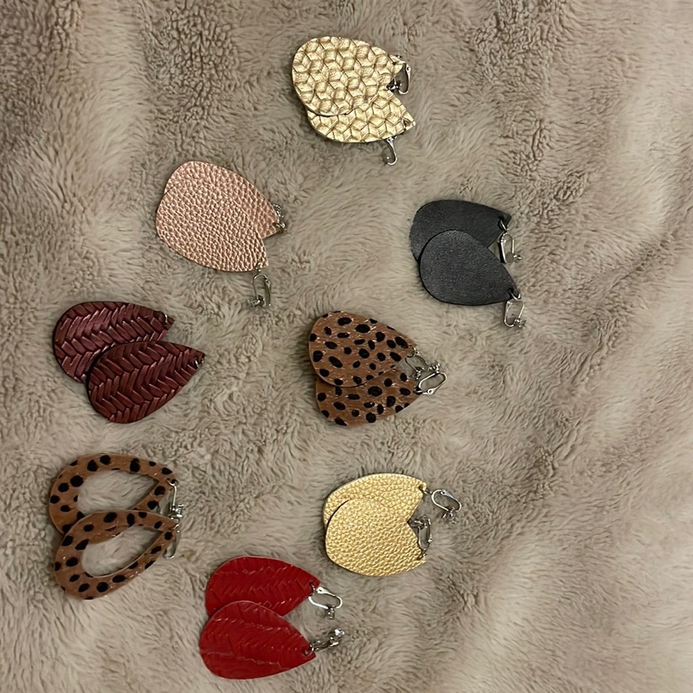 8 set pair of CLIP ON earrings